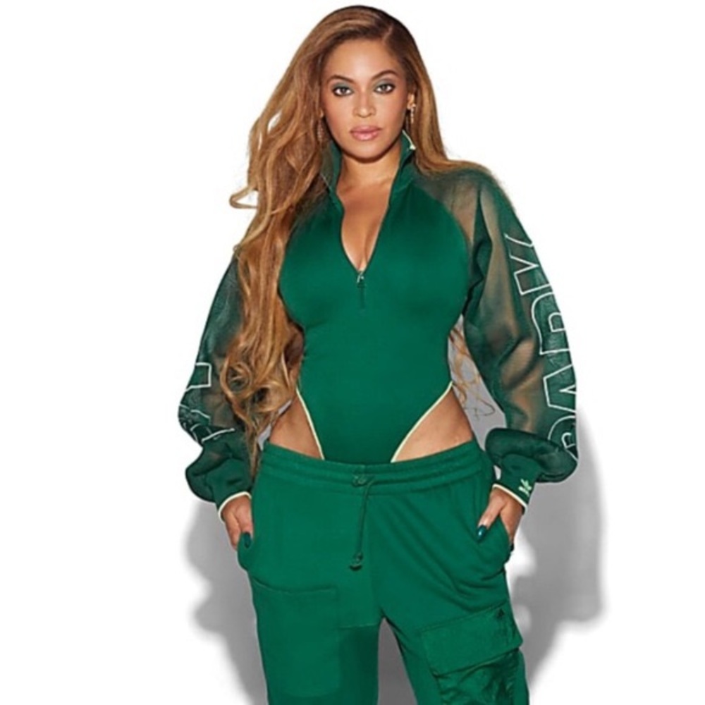 Large Ivy Park Adidas Mesh Sleeve Bodysuit